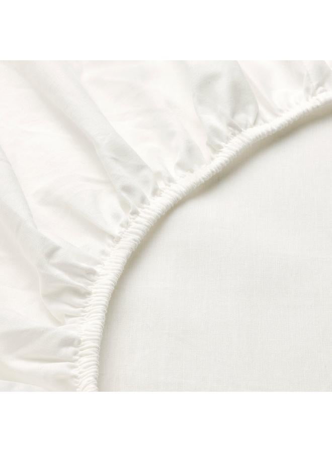 erorex Fitted sheet, white, 180x200 cm - Image 5