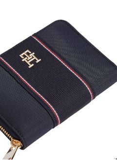 TOMMY HILFIGER Women's Corporate Zip-Around Wallet - Polyamide, Blue  - Image 4