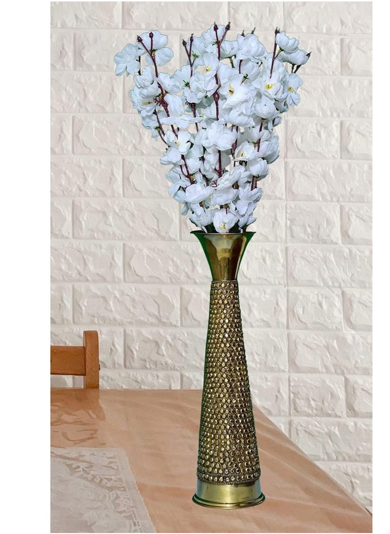 Generic Artificial Flowers For Vase Home Decor Cherry Bouquet Office Decor | Without Vase, Blue Color  - Image 2