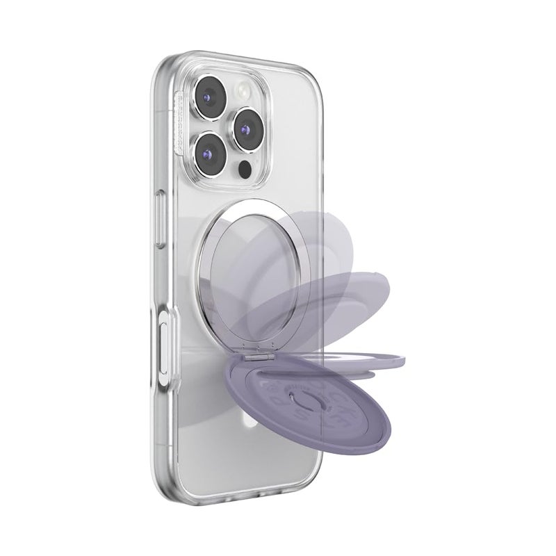 PopSockets Kick-Out Grip for MagSafe, Adjustable Kickstand for Portrait or Landscape, Magnetic Stand, Purple - Dusk - Image 4