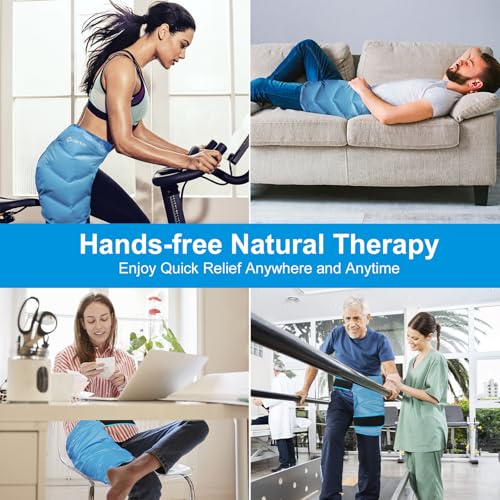 Blobuste Hip Ice Pack Wrap After Surgery, Reusable Cold Pack for Bursitis Hip Replacement Surgery, Hip Flexor Pain, Gel Ice Packs for Hip Injuries Cold Compress Therapy, Ice Pack Wrap for Sciatica, Swelling - Image 5