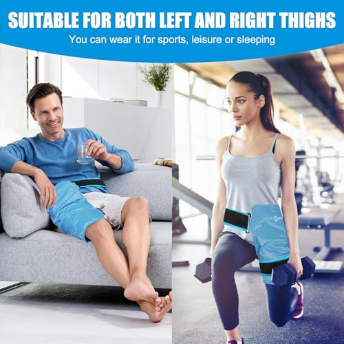 Blobuste Hip Ice Pack Wrap After Surgery, Reusable Cold Pack for Bursitis Hip Replacement Surgery, Hip Flexor Pain, Gel Ice Packs for Hip Injuries Cold Compress Therapy, Ice Pack Wrap for Sciatica, Swelling - Image 3