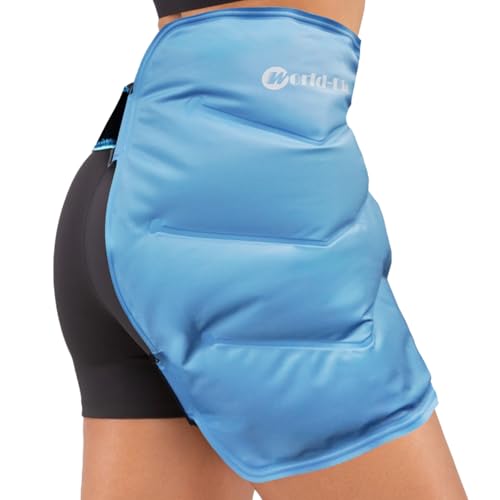 Blobuste Hip Ice Pack Wrap After Surgery, Reusable Cold Pack for Bursitis Hip Replacement Surgery, Hip Flexor Pain, Gel Ice Packs for Hip Injuries Cold Compress Therapy, Ice Pack Wrap for Sciatica, Swelling - Image 1