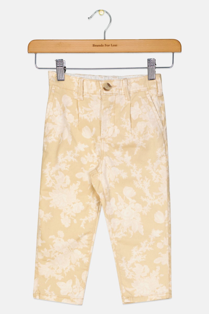 GAP Toddlers Girl Floral Print Chino Pants, Multicolor  - Image 1