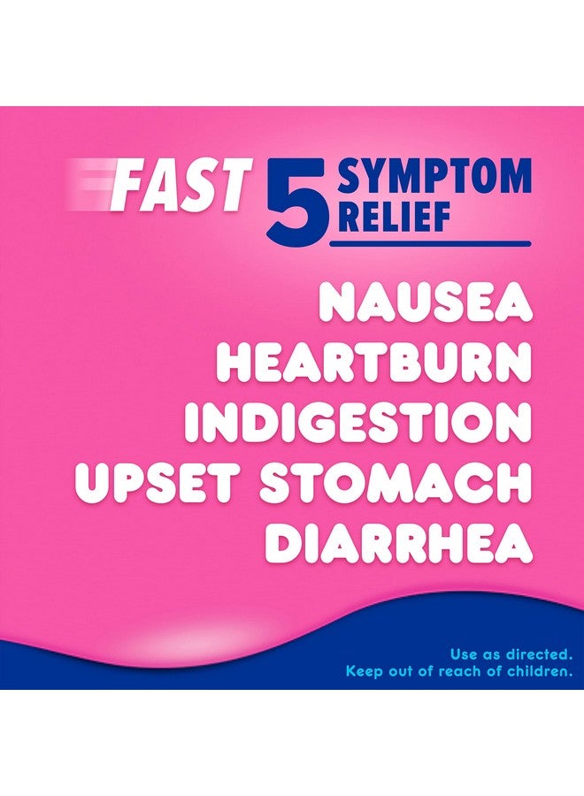 Pepto Bismol Liquid Ultra For Nausea Heartburn Indigestion Upset Stomach And Diarrhea5 Symptom Fast Relief Cherry Flavor 12 Oz (Pack Of 3) - Image 2