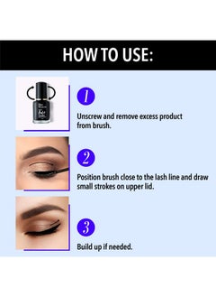 Blue Heaven Get Bold Matte Finish Eyeliner Gel (Black, 7 Ml)  - Image 3