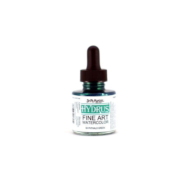 Dr Ph Martins Hydrus Fine Art Watercolor 10 oz Phthalo Green 4002506H