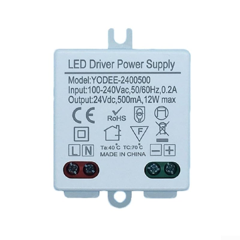 12W 24V 500mA IP20 LED Driver Power Supply AC to DC Constant Voltage Transformer - Image 5