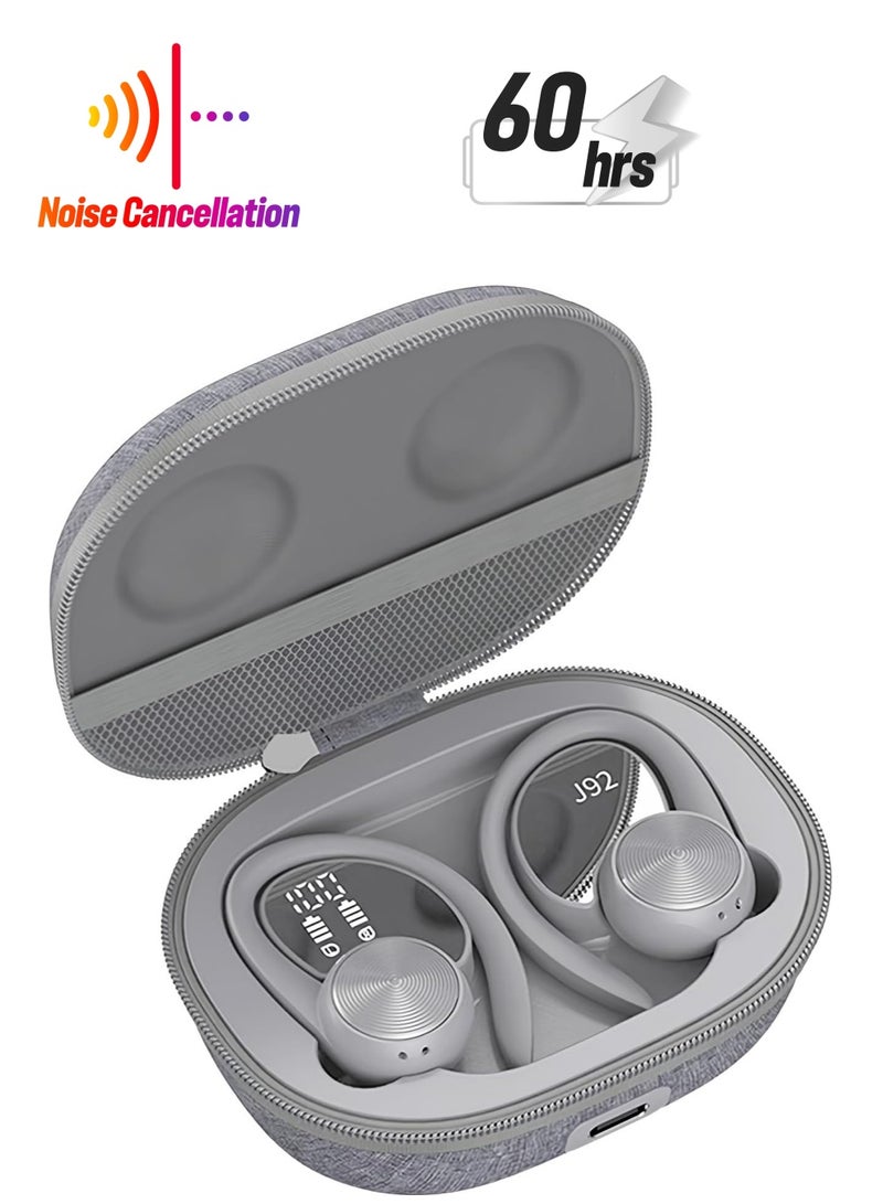 Zikra Wireless Earbuds, In-Ear Headphones, Wireless Deep Bass Sound Earbuds, Active Noise Cancelling Bluetooth Headphones, Wireless Bluetooth Ear Buds Charging Case, Digital Display Earbuds, 60H Playtime - Image 1