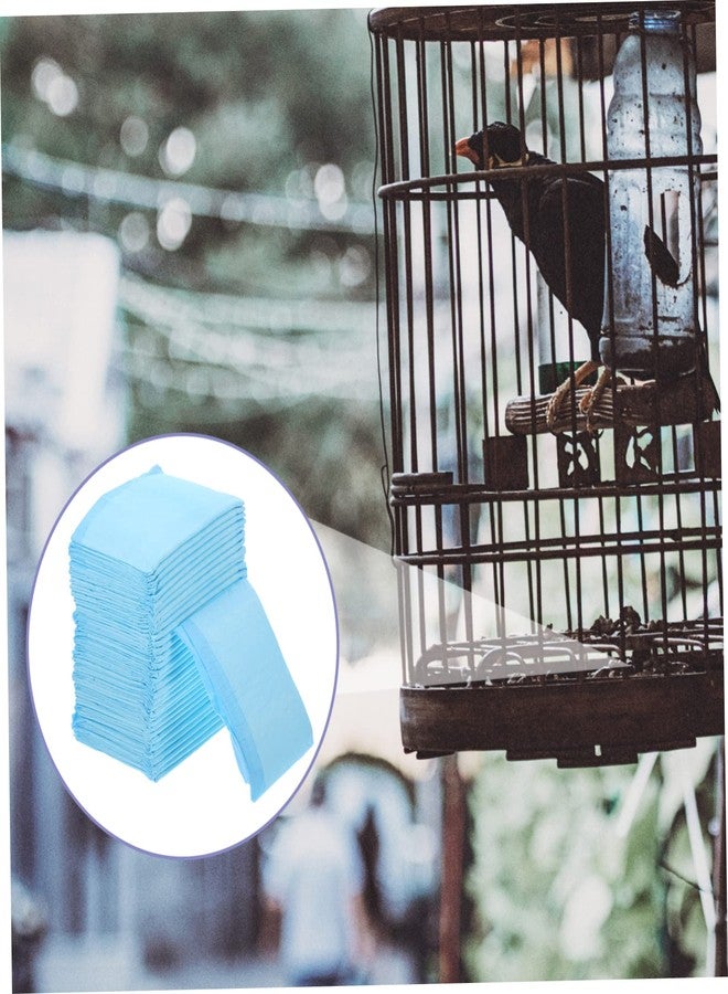 ياردوي فرش ياردوي للطيور، 100 قطعة من البطانات، أغطية قماشية غير منسوجة مقطوعة مسبقًا، مثالية للببغاوات والكونيور والحيوانات الصغيرة. - Image 5