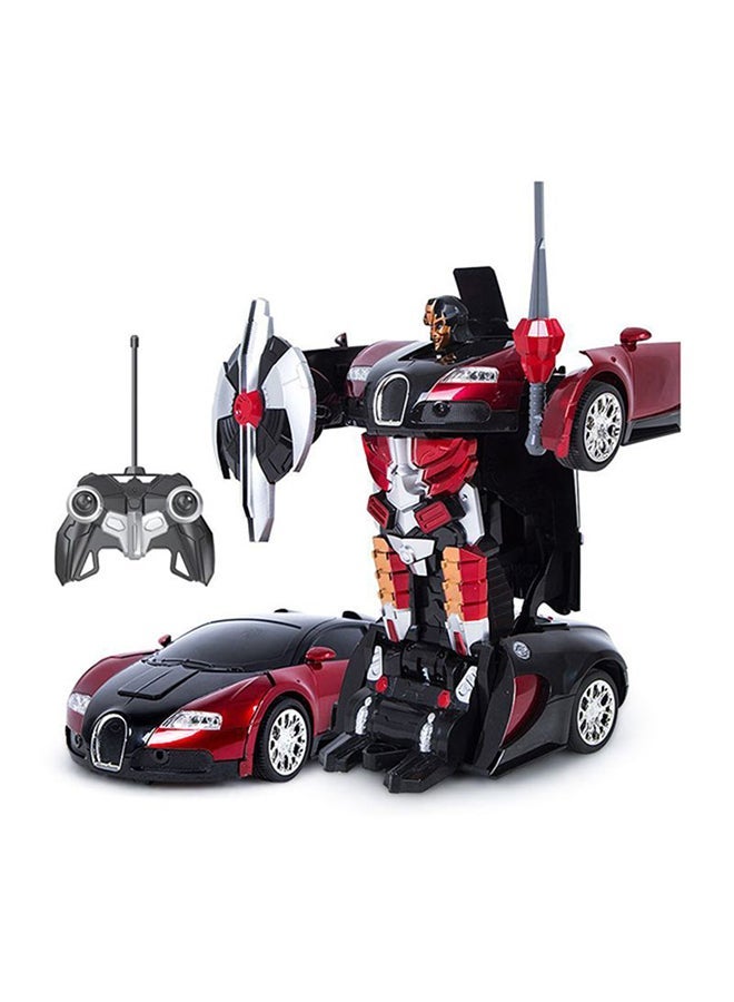 NIBEMINENT Portable Lightweight Authentic Detailed Remote Controlled Transformer Robot Electric Car 30x13x10cm - Image 4