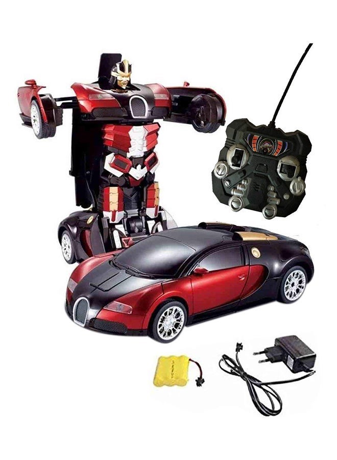 NIBEMINENT Portable Lightweight Authentic Detailed Remote Controlled Transformer Robot Electric Car 30x13x10cm - Image 1