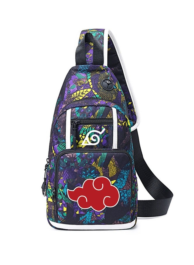 Naruto Cartoon Anime Joint Single Shoulder Bag Men's Small Backpack Student Messenger Bag Chest Bag 