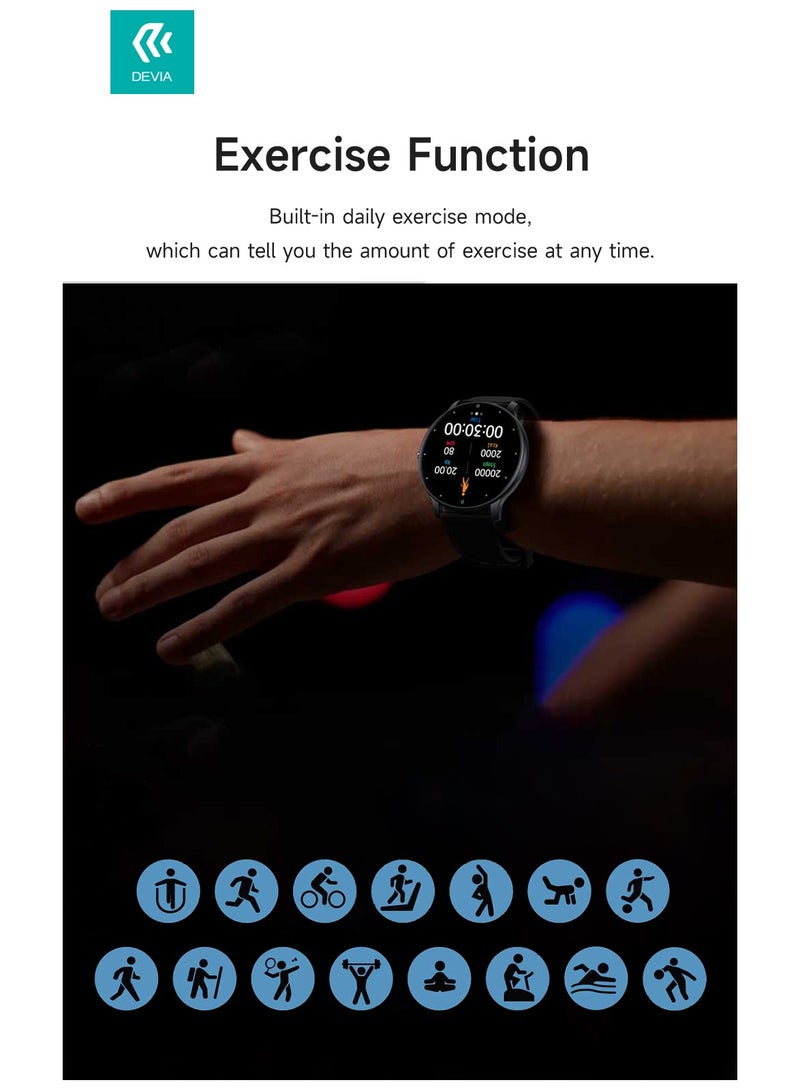 ديفيا ساعة ذكية من ماركة ديفيا WT1 مقاومة للماء والقبار وبطارية تتدوم طويلاً تدعم الأوضاع الرياضية وتتبع معدل ضربات القلب - Image 5