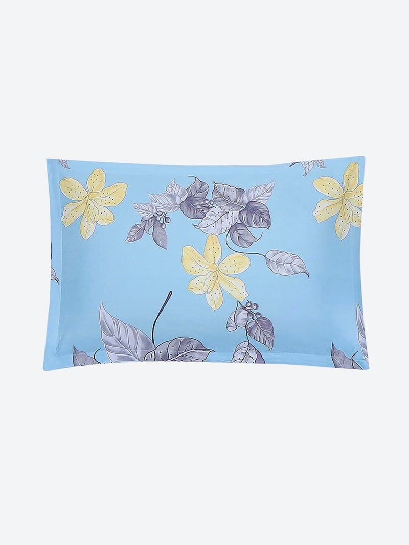 Monte Carlo Light Sky Printed Single Bed 120 GSM 1 Bedsheet with 1 Pillow Cover - Image 5