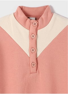 LC WAIKIKI Turtleneck Long Sleeve Baby Girl Sweatshirt and Pants 2-Piece Set  - Image 4