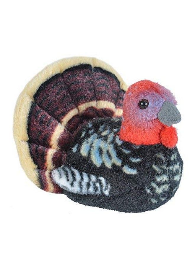 Wild Republic Audubon Birds Turkey Plush With Authentic Bird Sound Stuffed Animal Toys For Kids & Birders 5" Wild Turkey  - Image 4