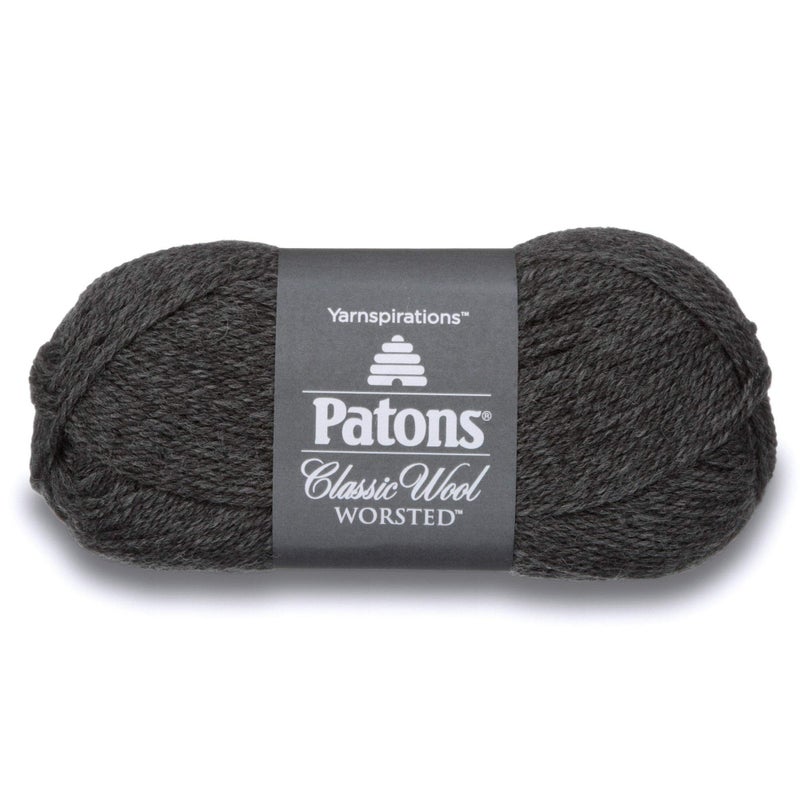 Patons Classic Wool Yarn, Dark Grey Mix (244077-225) - Image 1
