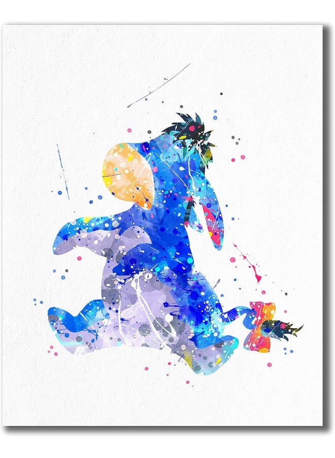 BigWig Prints Winnie the Pooh Watercolor Prints - Nursery Wall Art Decor Prints - Set of 4 (8 inches x 10 inches) Photos Tigger Eeyore Piglet - Image 2