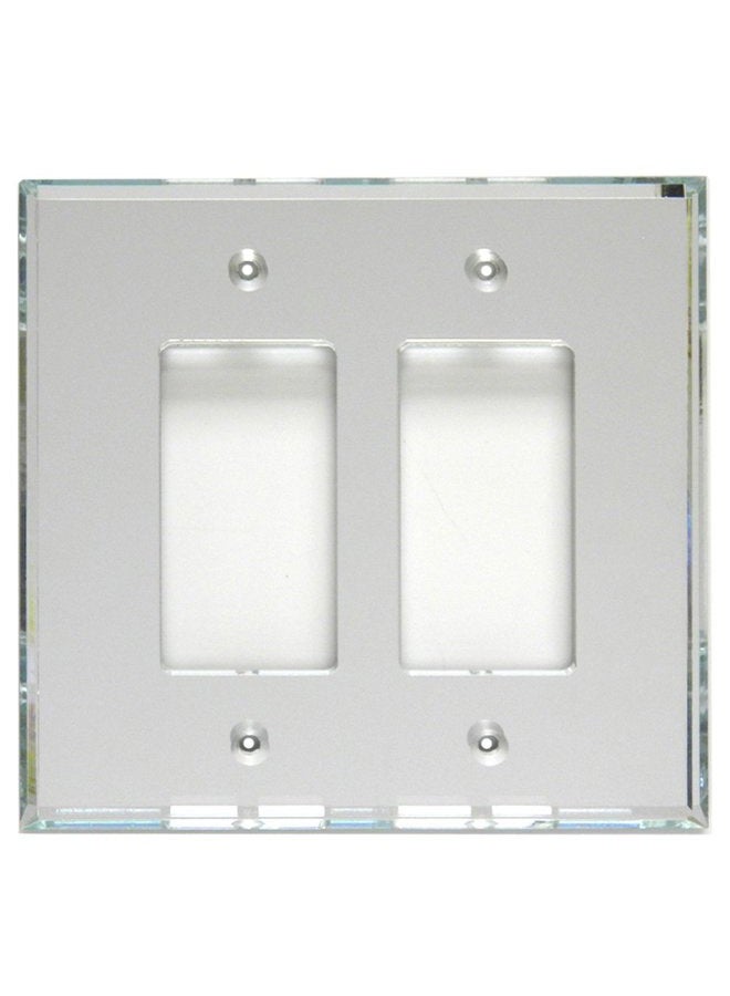 Mirart GlassAlike Double Decora Acrylic Mirror Switch Plate - Image 1