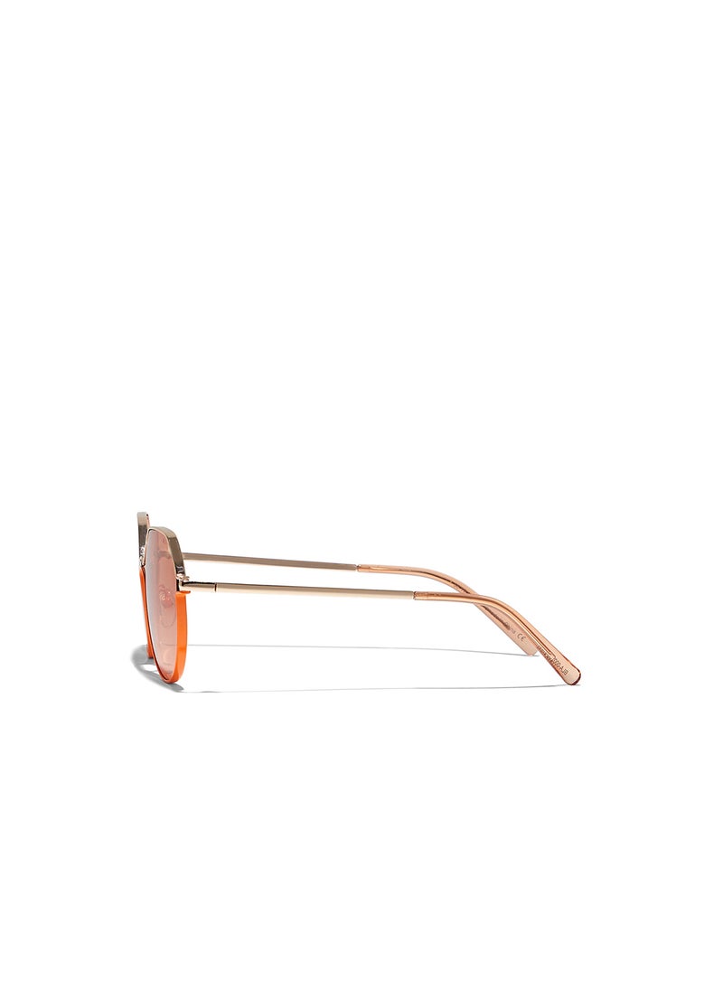 Blackout Momo,Women Sunglasses, Geometric Sunglasses, UV Protection: UV400 (Orange,Orange)  - Image 3