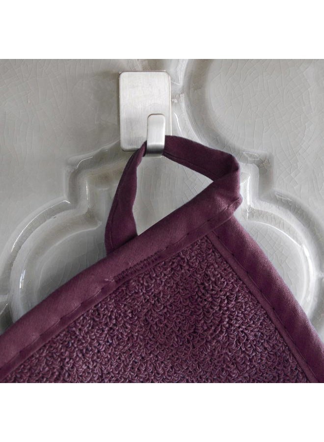Ritz Terry Potholder & Hot Pad: Unparalleled Heat Resistant, Durable 100% Cotton – Ergonomically Designed for Optimal Grip – Easy-Care Machine Washable, Perfect for Your Kitchen – Beet, 2-Pk - Image 3