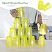 yeesport 48 PCS Sport Stacking Cups Sport Training Game for Challenge Competition Plastic Stacking Cups Classic Family Game for Youth and Adults RedBlueGreenYellow - Image 4