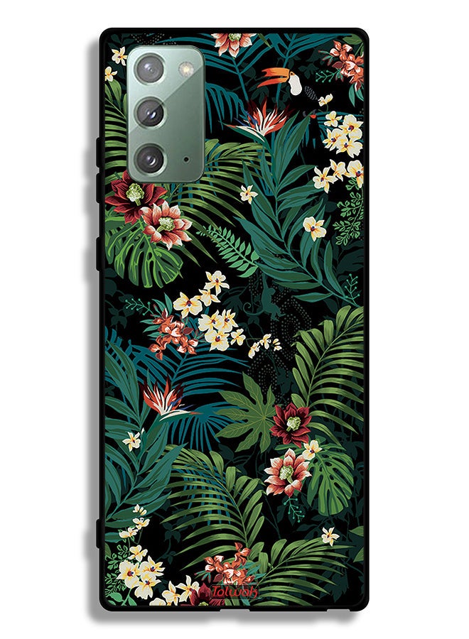 Tolwak Samsung Galaxy Note 20 Protective Case Cover Tropical Leaves - Image 2