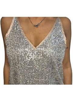 VENTIUP Sequin Blouse Silver  - Image 4