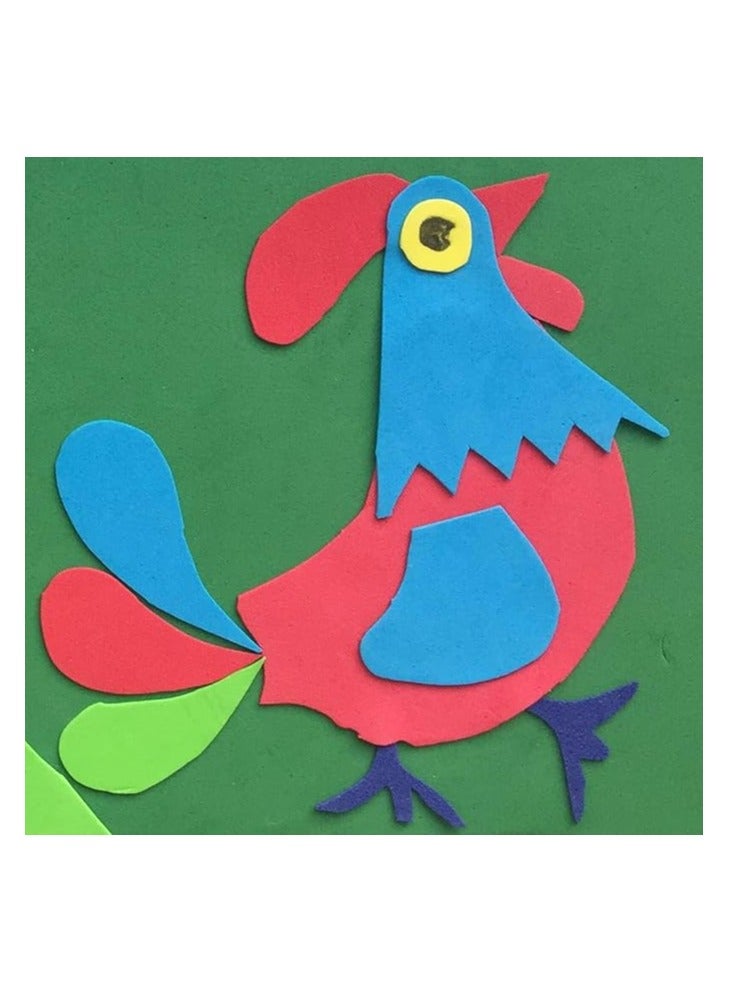 اوراق فوم للحرف اليدوية مقاس 20*30 مصممة بالألوان للأطفال والمشاريع الفنية والحرف اليدوية ولوازم المناسبات المدرسية - 9 قطع - Image 2