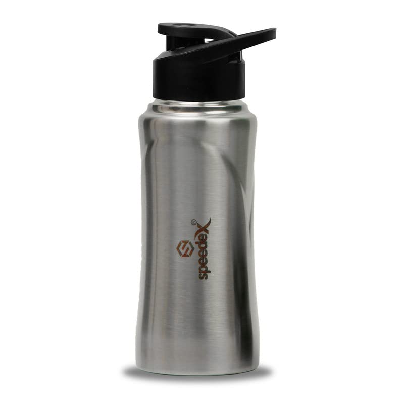 Speedex Water Bottle 500 ML, Silver Color, Stainless Steel Sipper Bottles for Girls and Boys, Adults & Kids, Gym, Sports, Fridge Use, Perfect for School & Office - Single Bottle Set - Image 1