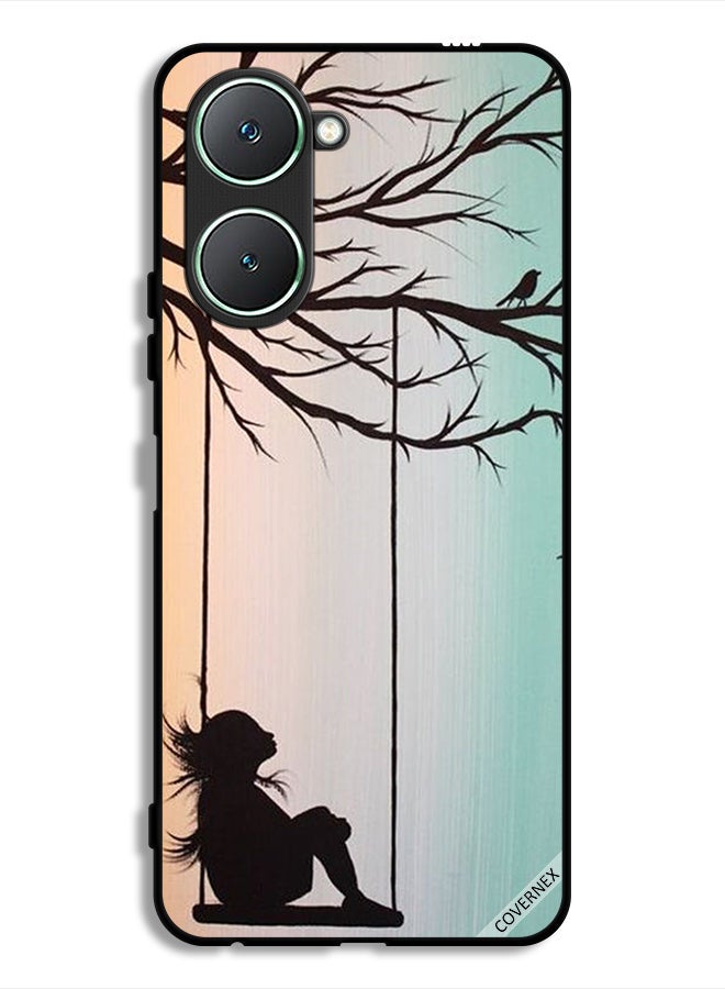 Covernex Vivo Y18i 4G Protective Case Cover Sad Little Girl Art Paint