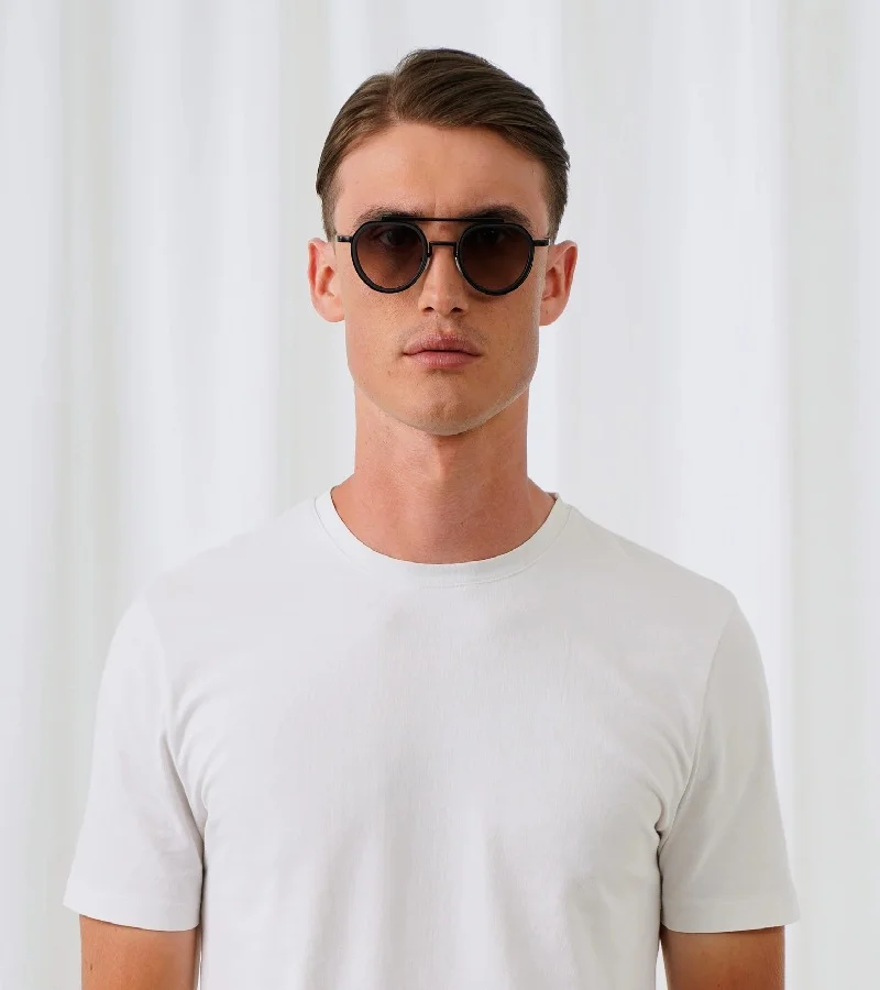 Explicit Poets Explicit Poets Unisex Tex Matt Black & Matt Black-Gradient Gray Stylish Sunglasses, A20EP1