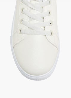 MISSY Women Solid Slip-On Sneakers with Lace Detail  - Image 4