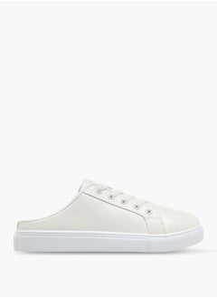 MISSY Women Solid Slip-On Sneakers with Lace Detail  - Image 3