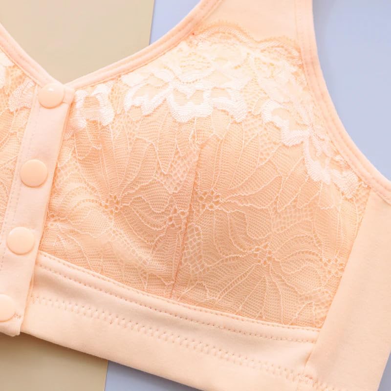 Neellohit Women's Seamless Removable Padded Printed with Front 4 Button Open Nursing/Breastfeeding/Maternity Bra - Image 3