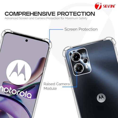 7-Seven 7SEVEN® Back Cover for Motorola G13 Transparent Mobile Back Case Shock Proof Design Camera Edges Protection Crystal Clear Phone Case Silicon Soft TPU and Flexible Bumper Phone Cover - Image 3