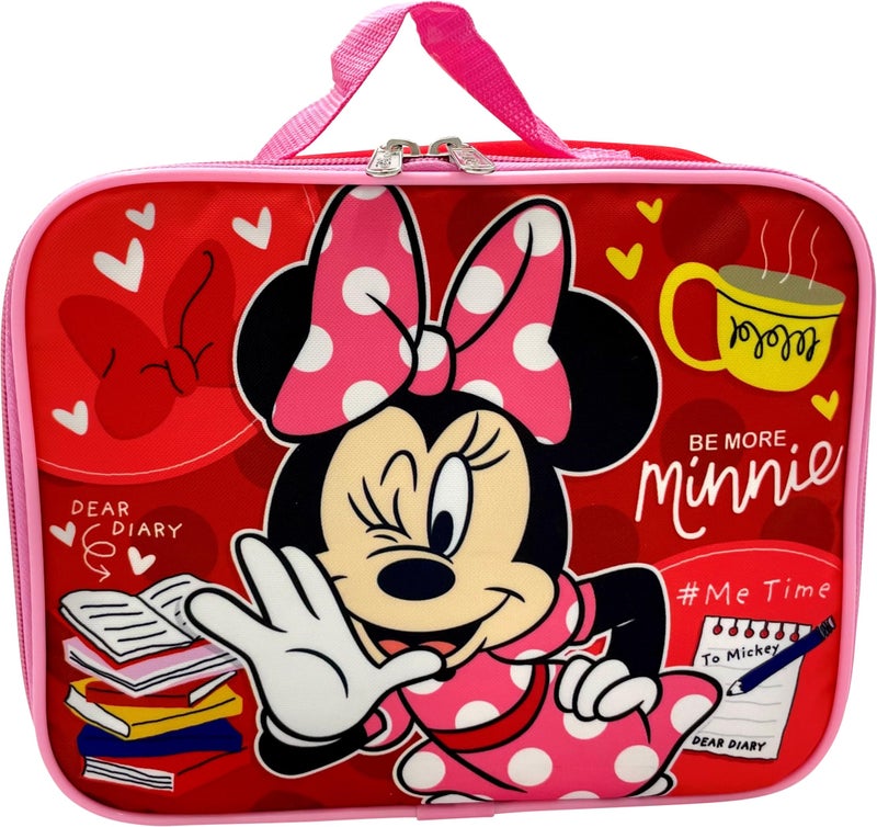 Ruz DisneyMarvel Licensed Kids Insulated Lunch Box Minnie MouseRed 
