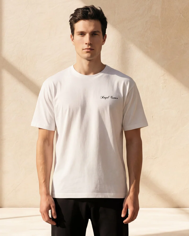 Redtag Men White Printed T-Shirt
