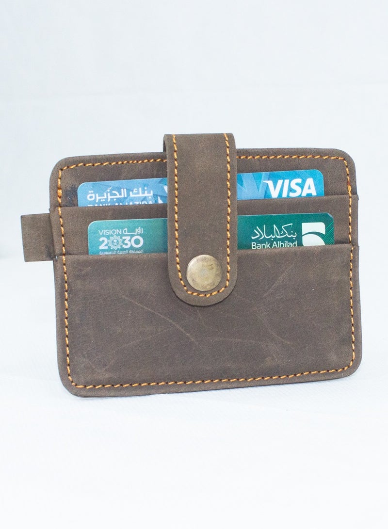 ISHWAZ Original Leather wallet for cards now carry your debit credit ID and all kind of cards with this amazing beautiful wallet with 5 wide and high quality pockets  - Image 1