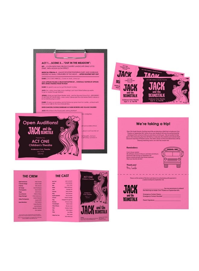 نينا ورق ملون زاهي Neenah Astrobrightsletter حجم الورق 24 رطل Fsccertified Pulsar Pink Ream مكون من 500 ورقة - Image 5