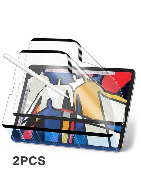 2 Pack iPad Pro Magnetic Screen Protector (2022/2021/2020/2018, 11Inch), Reusable Paper Feel Magnetic Anti Glare Screen Protector Membrane Write and Draw Like on Paper, Matte Finish