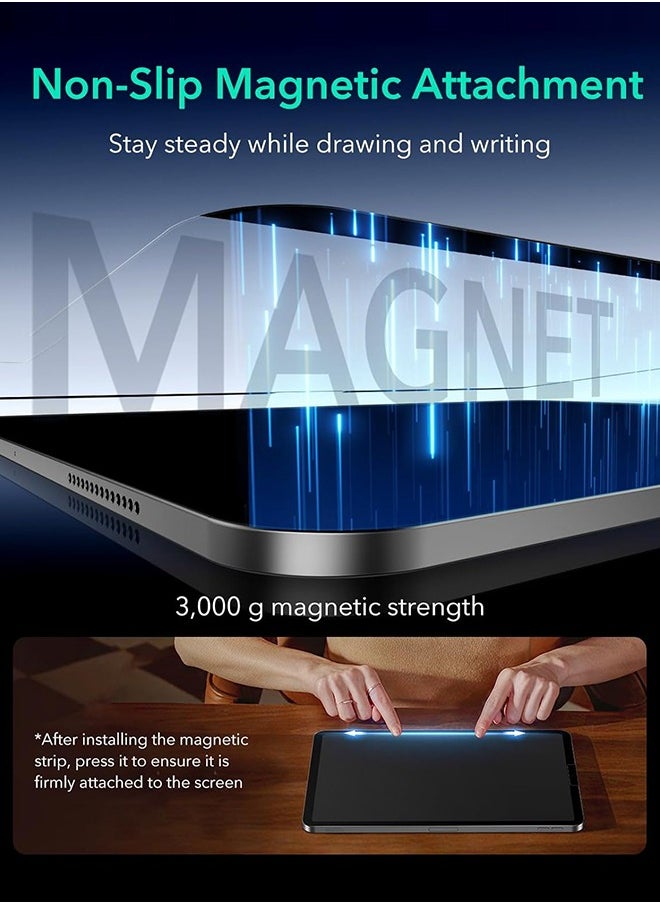 SUNDAREE - 2 Pack iPad Pro Magnetic Screen Protector (2022/2021/2020/2018, 11Inch), Reusable Paper Feel Magnetic Anti Glare Screen Protector Membrane Write and Draw Like on Paper, Matte Finish - Image 1