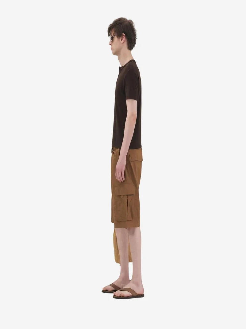 Giesto Camel Brown GIESTO Men's Cotton-Polyamide Shorts for Men | Best Price UAE
