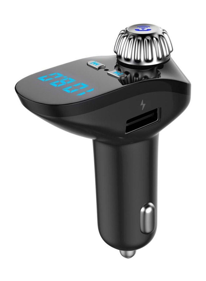 Loquat Electric Car Conversion Wireless Bluetooth FM Transmitter G95 Black/Silver - Image 3