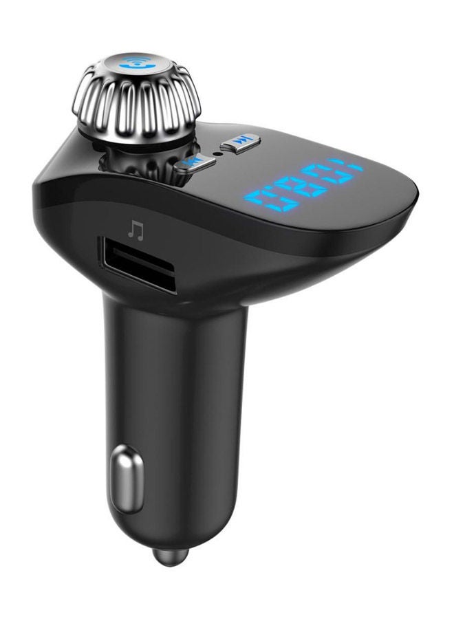 Loquat Electric Car Conversion Wireless Bluetooth FM Transmitter G95 Black/Silver - Image 1