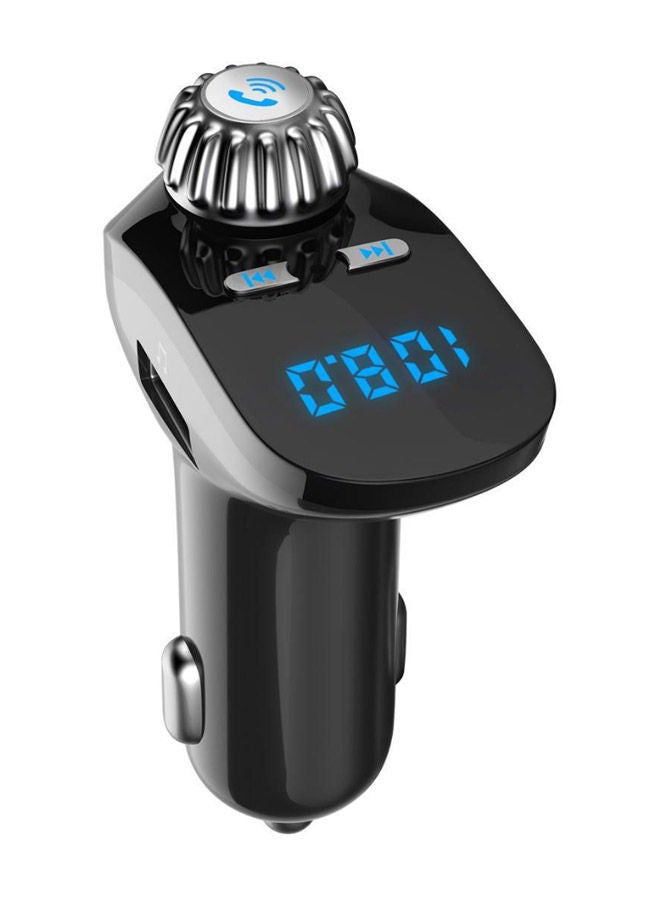 Loquat Electric Car Conversion Wireless Bluetooth FM Transmitter G95 Black/Silver - Image 2