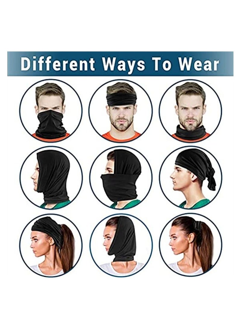 Y&D 3pcs Sun UV Protection Face Bandana Kit, Neck Gaiter Scarf Sunscreen Breathable for Cycling Hiking Fishing, Motorcycle Balaclava Men Women  - Image 5