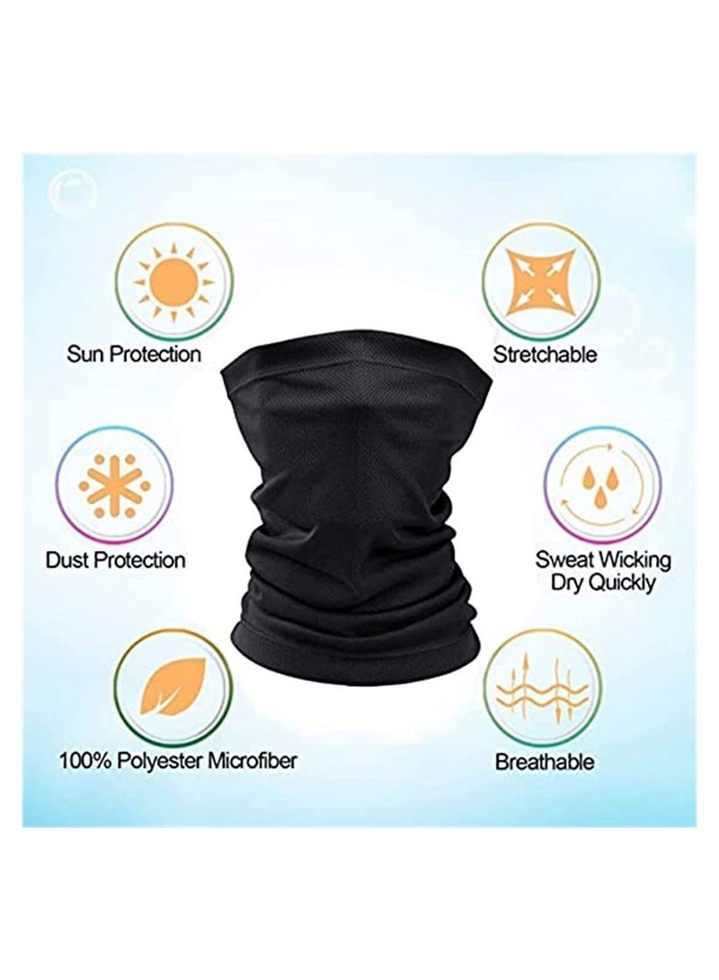 Y&D 3pcs Sun UV Protection Face Bandana Kit, Neck Gaiter Scarf Sunscreen Breathable for Cycling Hiking Fishing, Motorcycle Balaclava Men Women  - Image 2