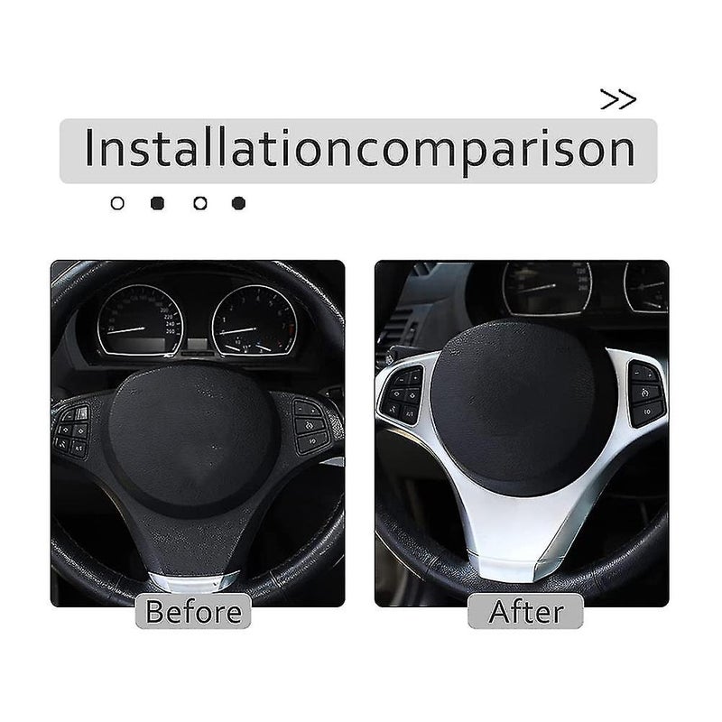 Car Steering Wheel Decoration Frame Trim For-bmw X3 E83 2006-2009 - Image 4